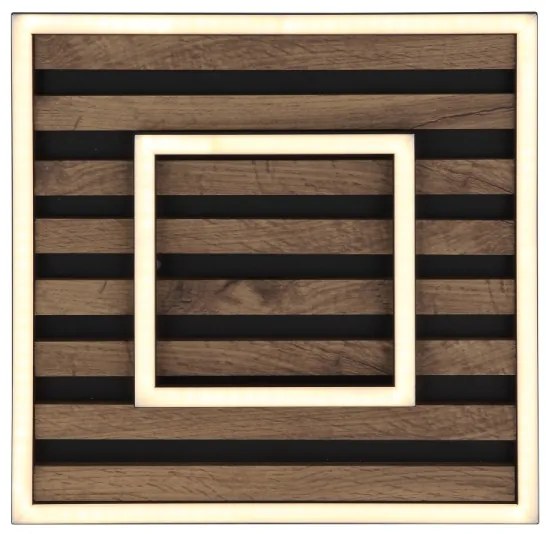 Globo 67345D - LED stropné svietidlo WOODY LED/18W/230V 3000K 30x30 cm