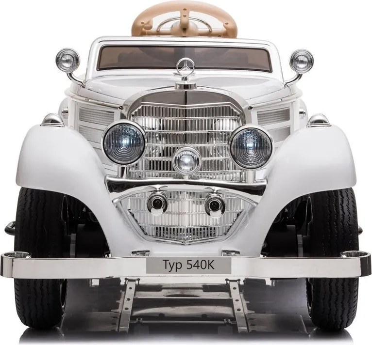 LEAN CARS Elektrické autíčko Mercedes 540K Premium LED MP3 biele