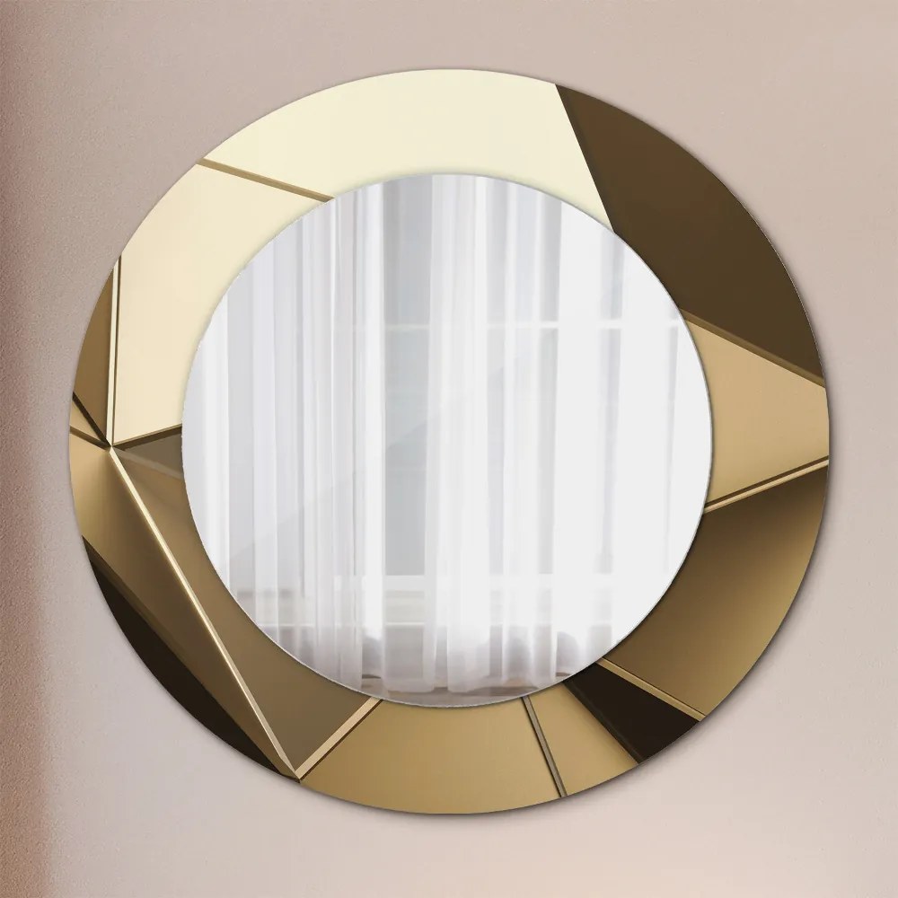 Okrúhle ozdobné zrkadlo Moderná abstrakcia fi 50 cm