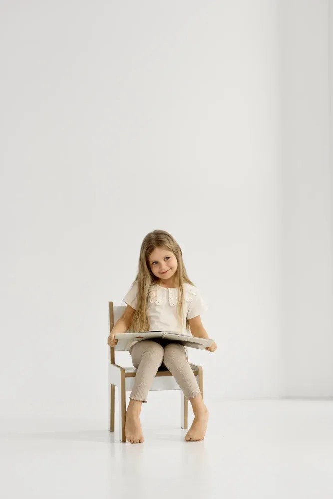 Detská stolička biela L