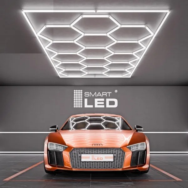 LED Stropné svietidlo LED/696W/85-265V 4000K 484x243 cm CRI 90 IP54 biela