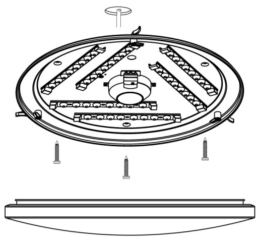 Eglo 97873 - LED Stropné svietidlo FRANIA LED/33,5W/230V