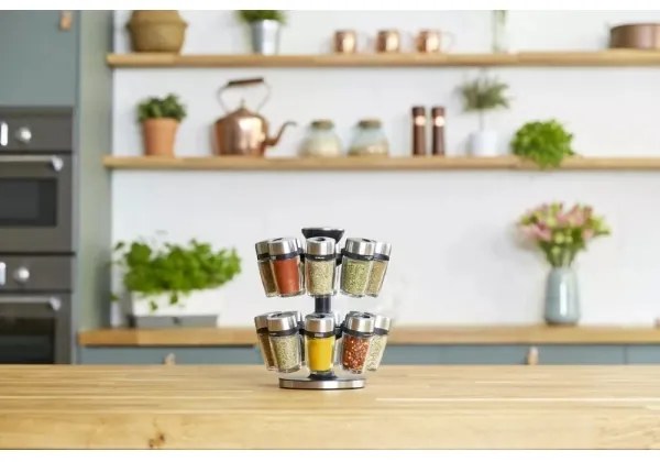 Cole&Mason - Otočný stojan s koreničkami MASTER 17 ks