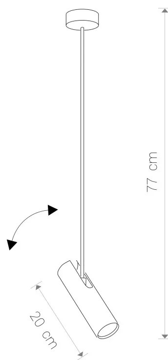 EYE SUPER GRAPHITE B 6496, h77 cm