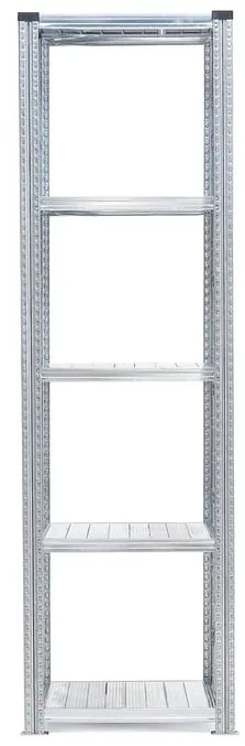 Policový kovový regál TRANSFORM, základná sekcia, 2500x600x400 mm