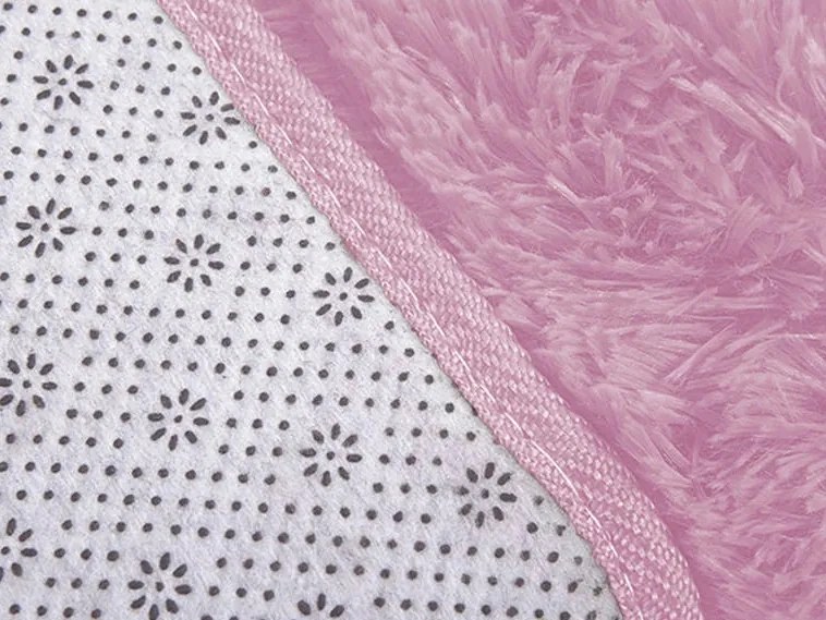 TZ Ružový obdĺžnikový shaggy koberec Lana Rozmer: 160x220 cm