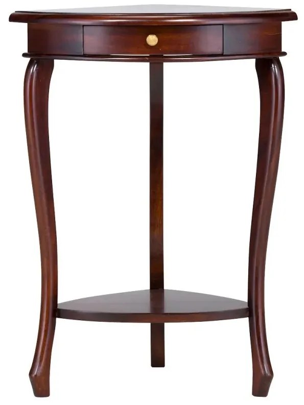 furniture-nabytek.cz - Masívny rohový toaletný stolík Cambridge z mahagónu, lakovaný, hnedý
