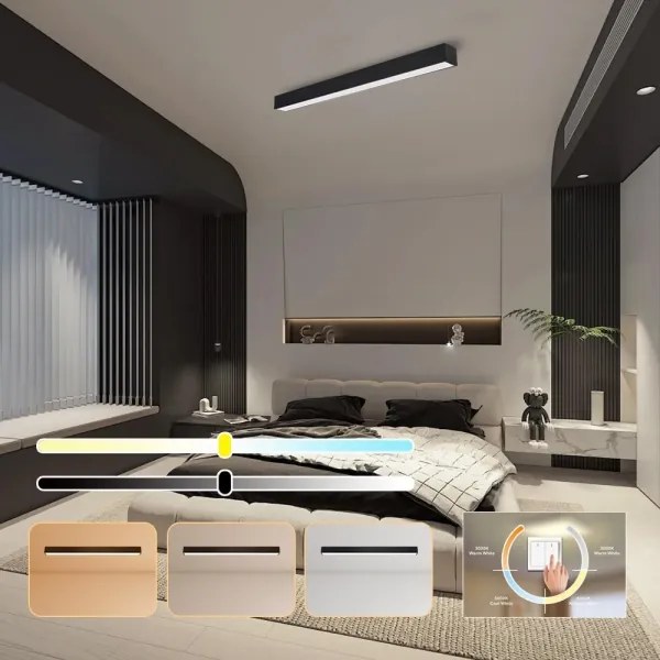 Immax NEO 07256L - LED Stmievateľné svietidlo LUNGO 38W/230V Wi-Fi Tuya čierna + DO