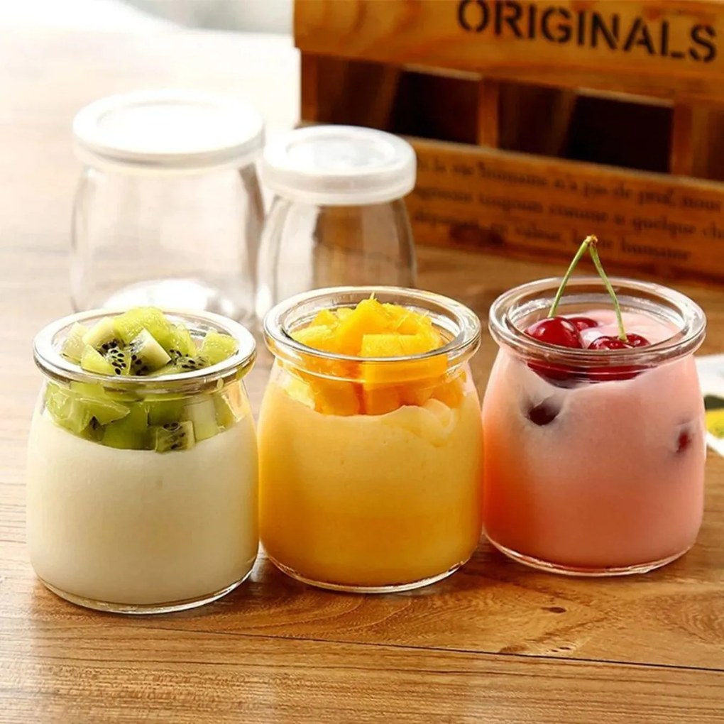 Orion 4 poháre na jogurt / dezert s viečkom 4ks x 130ml YOGO