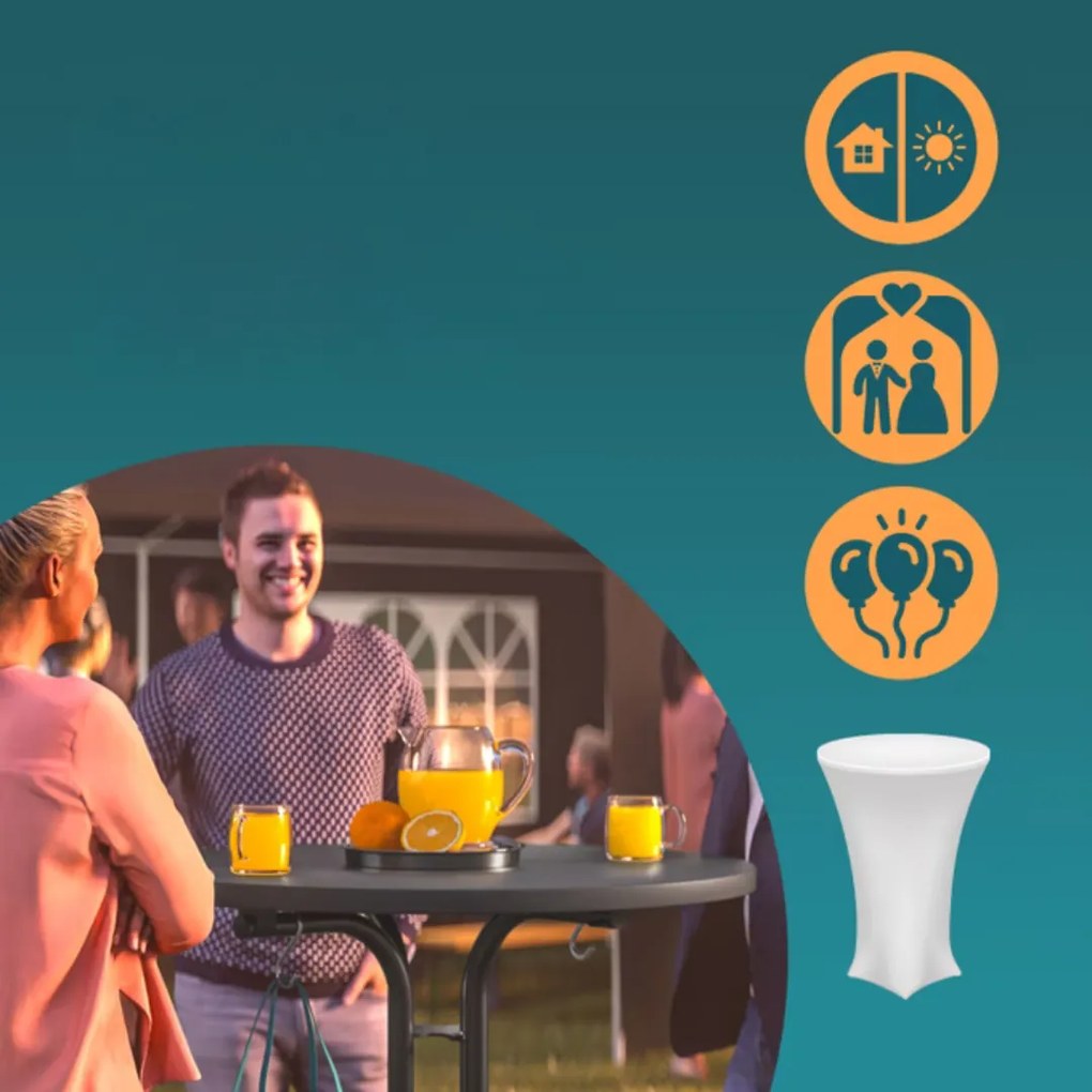 Barový stôl RAUL sklápateľný 110x80cm, šedá Casaria