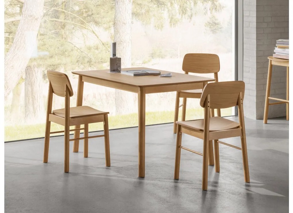 Jídelní židle BARLOW z masivu dub přírodní