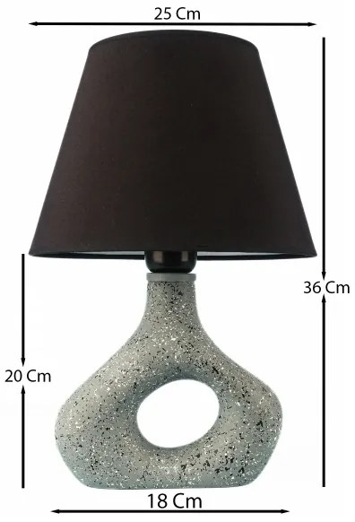 Stolná lampa 1xE27/40W/230V čierna/zelená