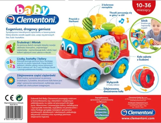 Auto Clementoni 50110 Baby dopravný génius