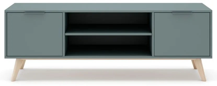 TV stolík sivozelený 140x53x40 cm Pisco – Marckeric