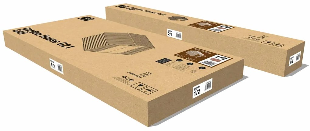 Záhradný domček 277 x 319 cm, hnedý