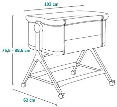 Lionelo - Detská postieľka 3v1 LEONIE PLUS béžová