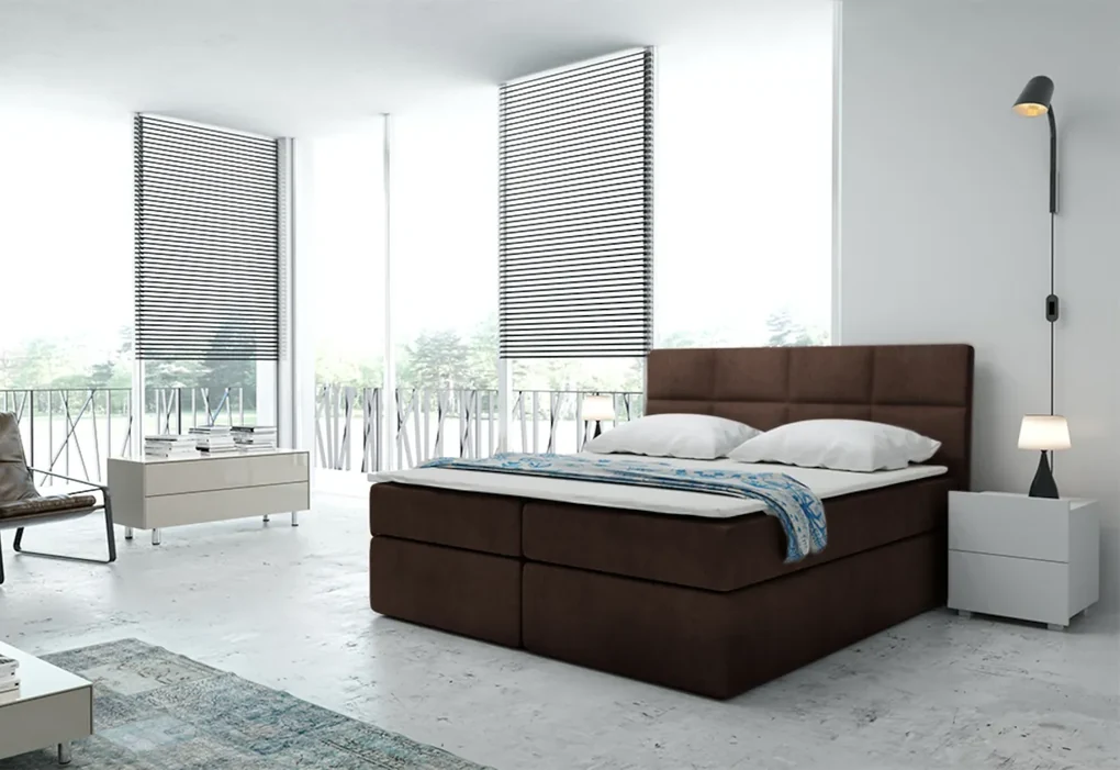 Čalúnená posteľ boxspring TYP 57, 180x200, trinity 19