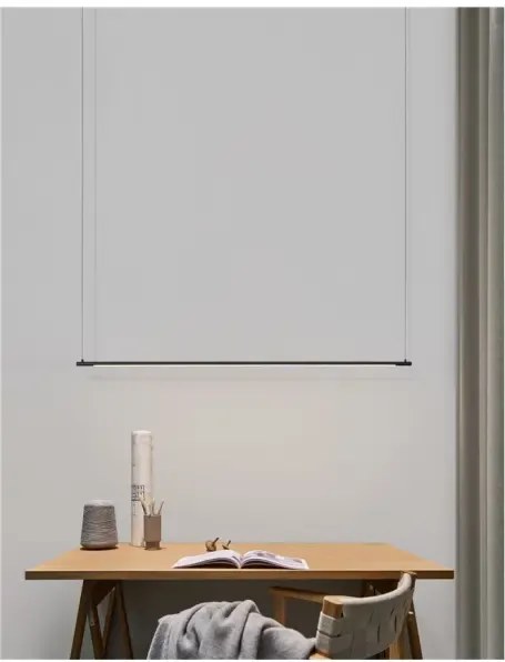LED luster Elettra 120 čierne