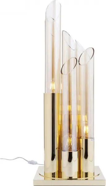 KARE DESIGN Stolná lampa Pipe Gold LED 80 cm