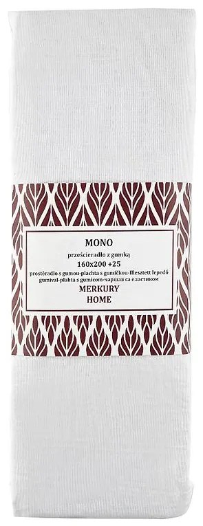 Napínacia plachta Mono bavlna ecru 180x200 + 25 Merkury Home