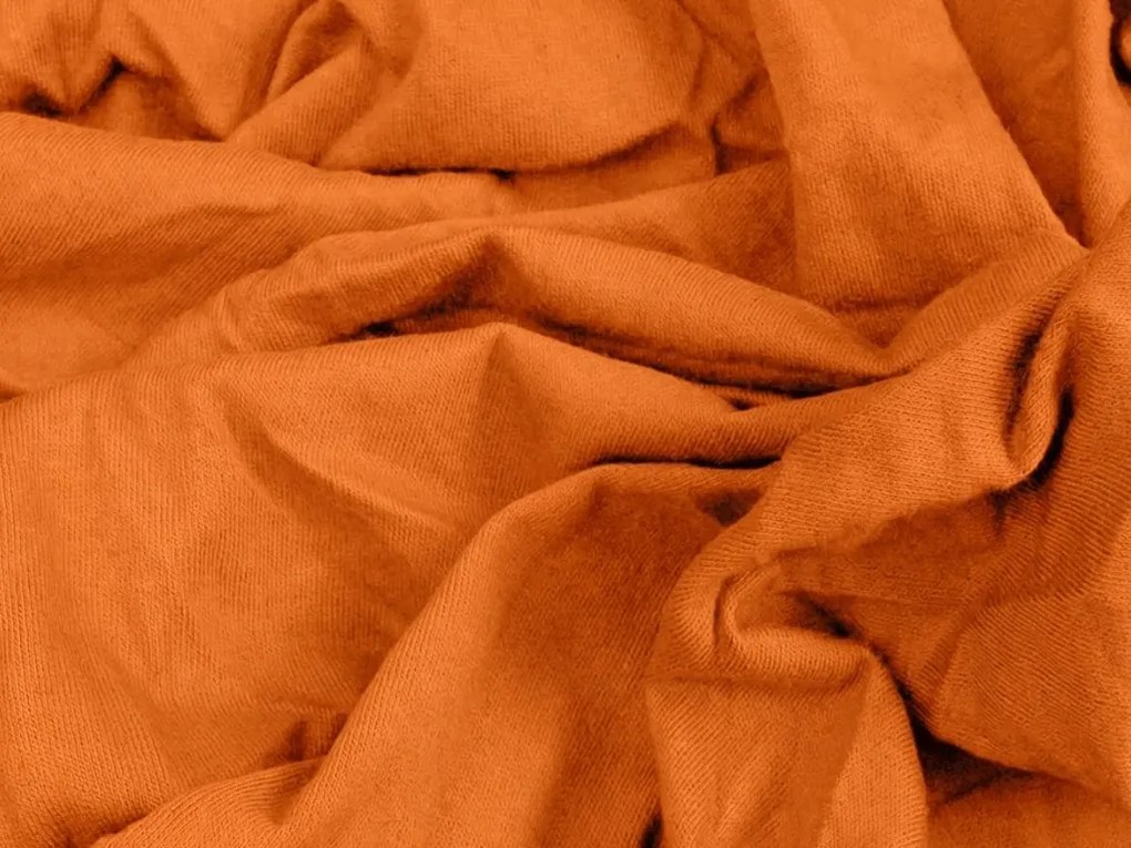 Jersey plachta s lycrou oranžová 180 x 200 cm