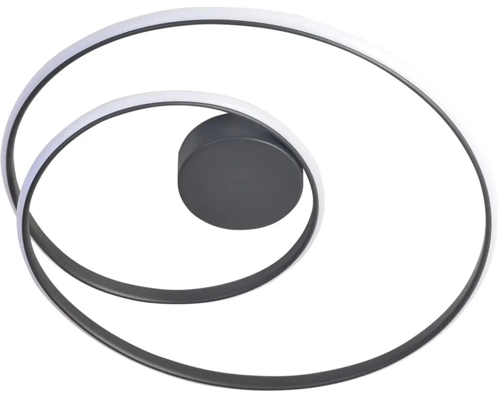 LED Stropné svietidlo ZEFIRA LED/40W/230V 4000K pr. 50 cm antracit