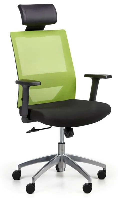 Kancelárska stolička so sieťovaným operadlom WOLF II 1+1 ZADARMO, zelená