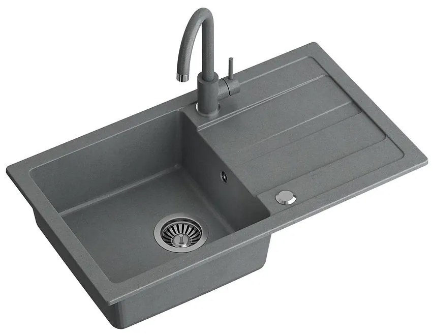 Drez Go-Max šedá 77x44x17.5 + batéria + sifón