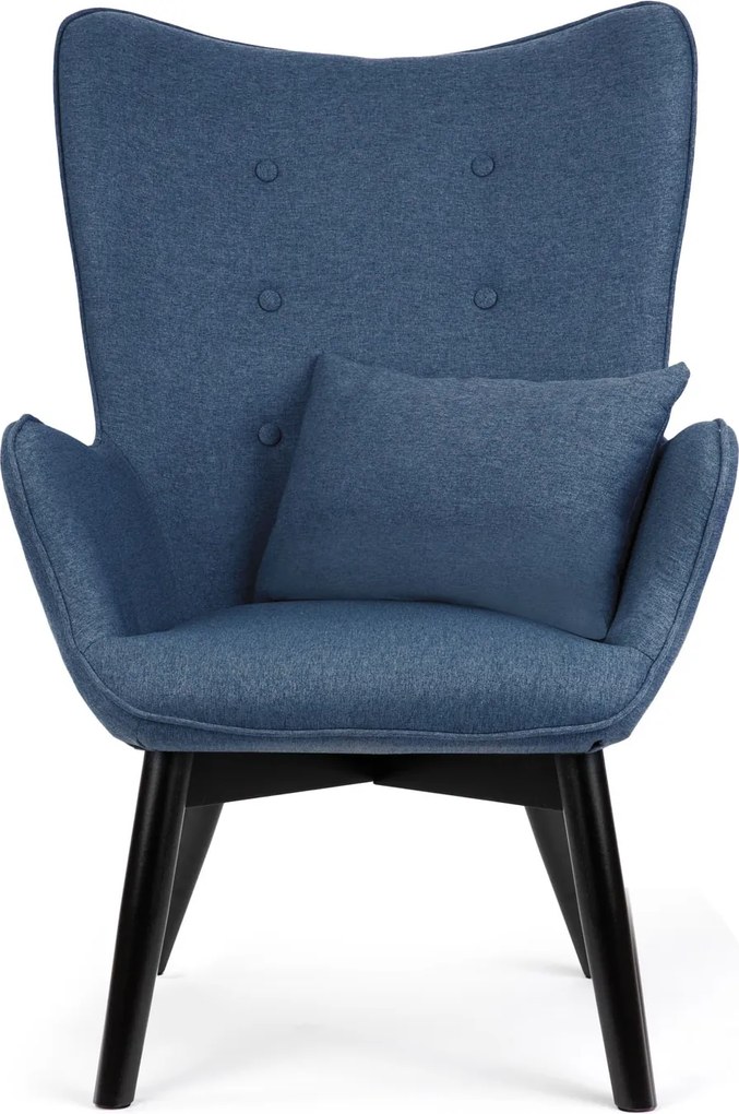 SOFOTEL Kreslo s opierkou na ruky a podnožkou Norse 2045 - modré