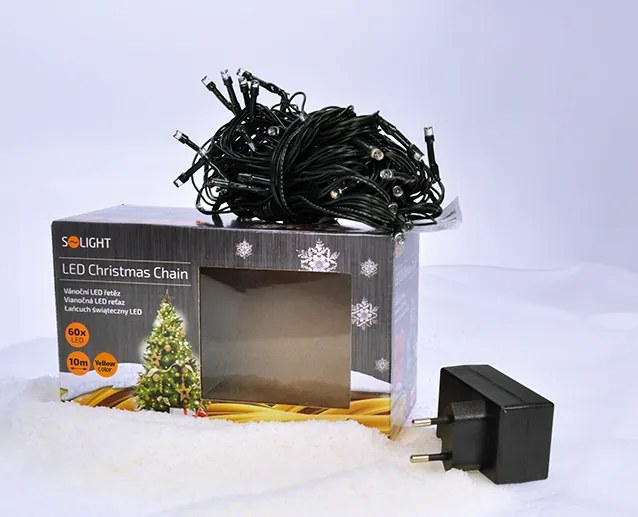LED vonkajšia vianočná reťaz - 200 LED - 8 funkcií - farba teplá biela