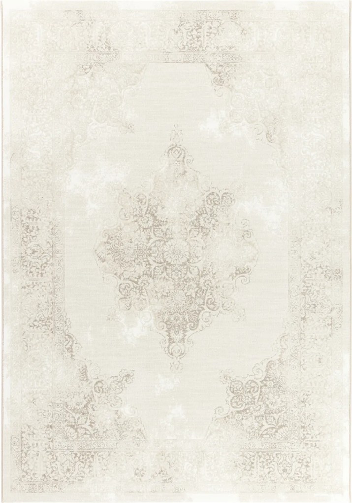 Osta, Kusový koberec Piazzo 12180 100, 160x230, biela, obývacia izba