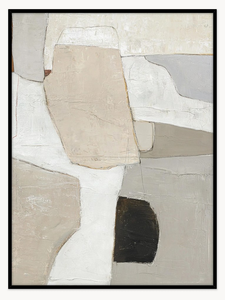 Ručne maľovaná nástenná dekorácia v drevenom ráme Accurate