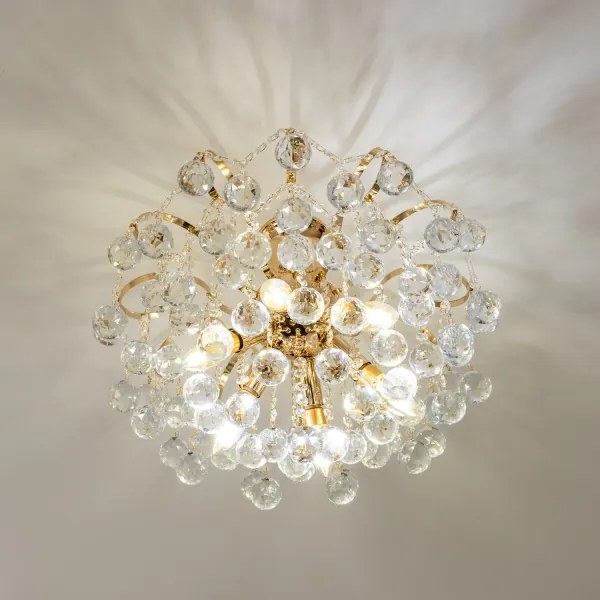 Brilagi - Prisadený luster CRYSTAL 6xE14/60W/230V zlatá