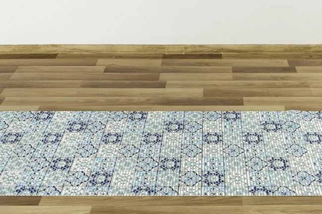 Kúpelňová penová rohož Softy-tex 828 modrá