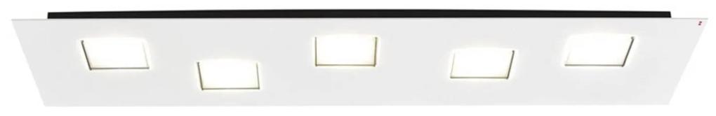 Fabbian Quarter biele stropné LED svetlo 5-pl.