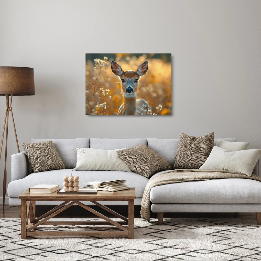 Sklenený obraz - Laň (70x50 cm)