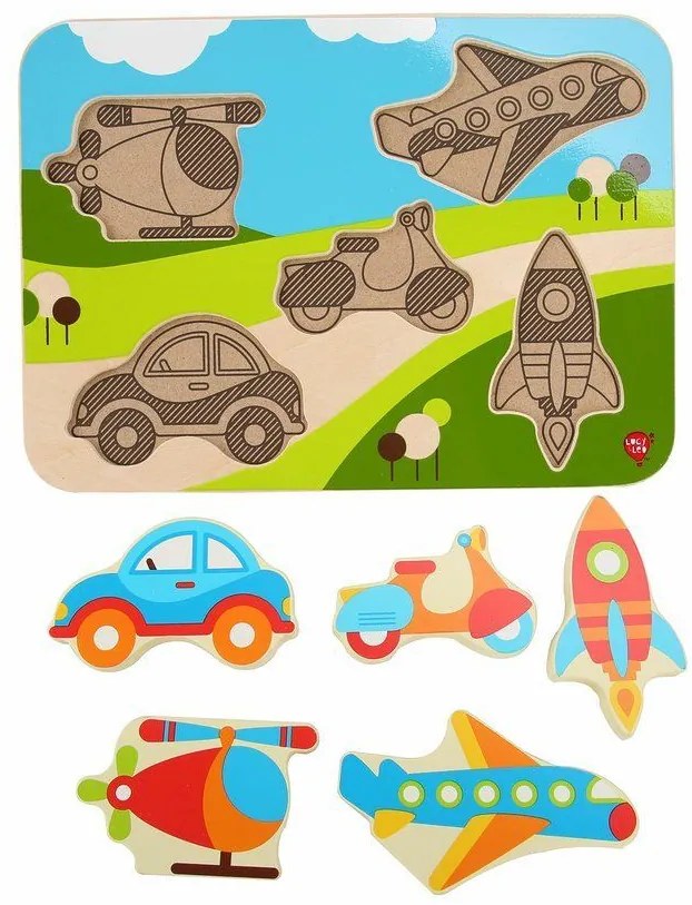 Lucy & Leo puzzle dopravné prostriedky LL229