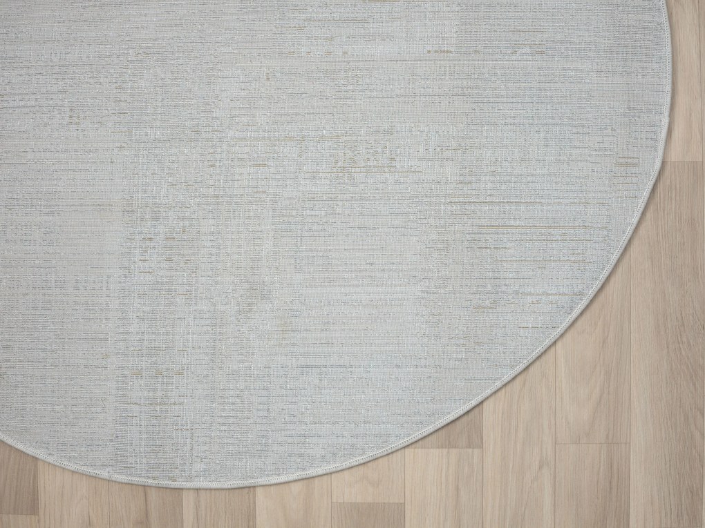 My Flair, Kusový koberec My Taste CA60062 creme kruh, 120x120 (priemer) kruh, šedá, chodba / predsieň