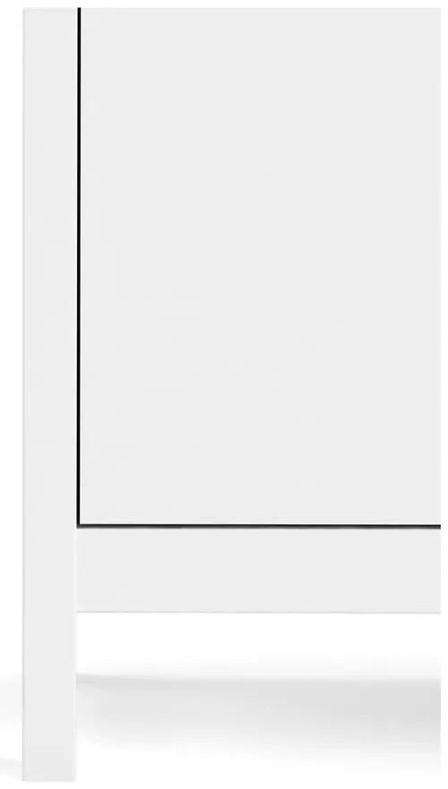 Biela nízka komoda 82x80 cm Madrid – Tvilum