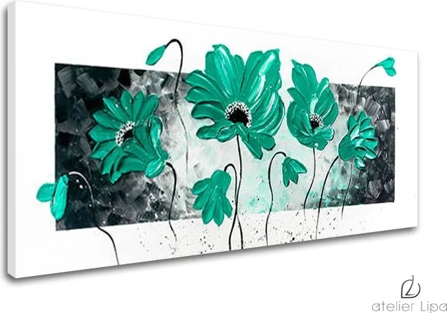 Autorská reprodukcia na plátne KVETY XOBAM012E1