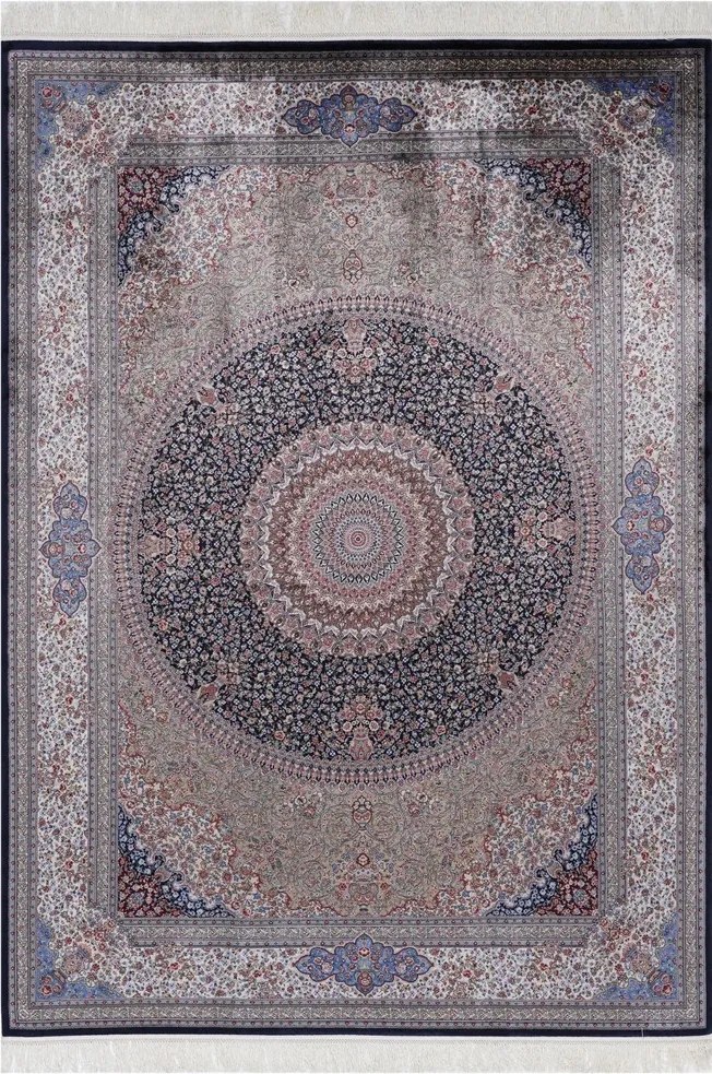 BE Koberec Anatolia Silk 32510 BLUE – modrý obdĺžnikový Rozmer: 160x230 cm