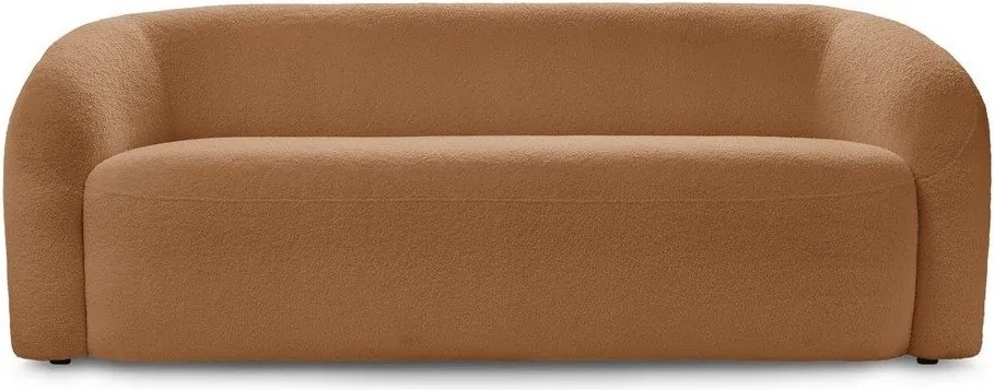 Oranžová pohovka z textílie buklé 193 cm Elina – Bobochic Paris