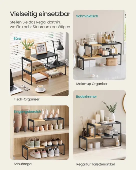 Set 2 výsuvných kuchynských políc KCS051B01