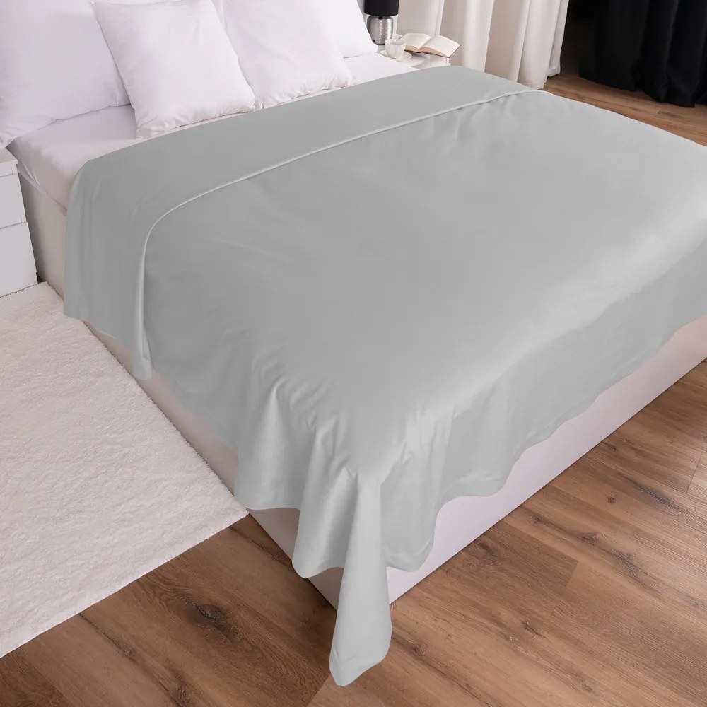 Biante Zamatový prehoz na posteľ Velvet Prémium SVP-027 Svetlo sivý 140x200 cm