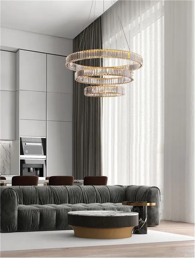 Krištáľový luster Aurelia 92W 80 zlaté