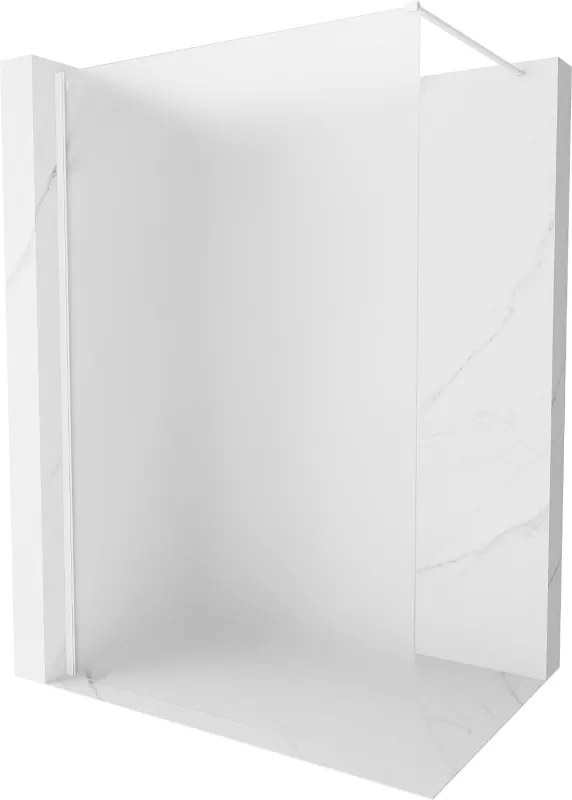Mexen, Mexen Kioto-X sprchová stena 100 x 200 cm, matná 10 mm, biela - 800-100-101-20-30-X