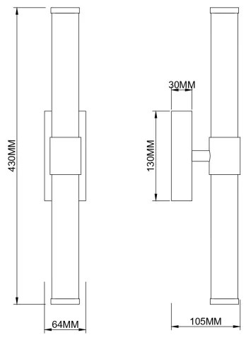 Zuma Line 003064-034734 - LED nástenné svietidlo EDDIE LED/8W/230V mosadzné