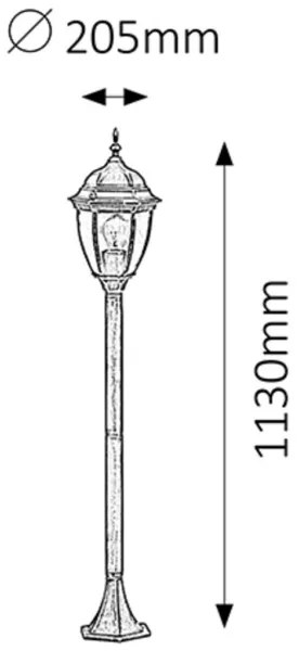 Rabalux 8385 - Vonkajšia lampa TORONTO 1xE27/100W/230V IP44