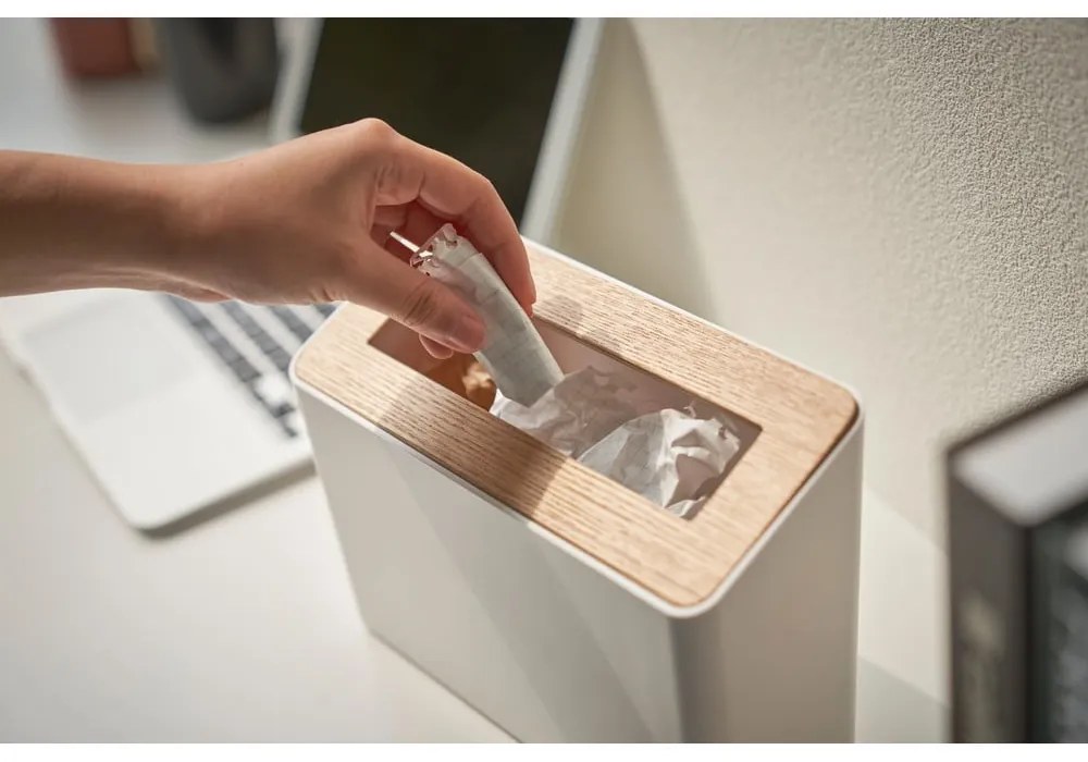 Biely kancelársky plastový odpadkový kôš 2,3 l Rin – YAMAZAKI