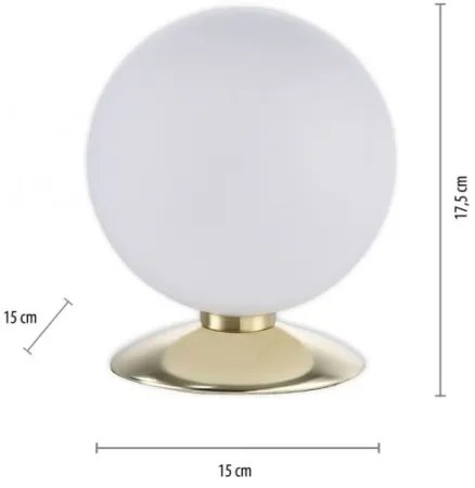 Paul Neuhaus 4013-60 - LED Stmievateľná stolná lampa BUBBA 1xG9/3W/230V zlatá